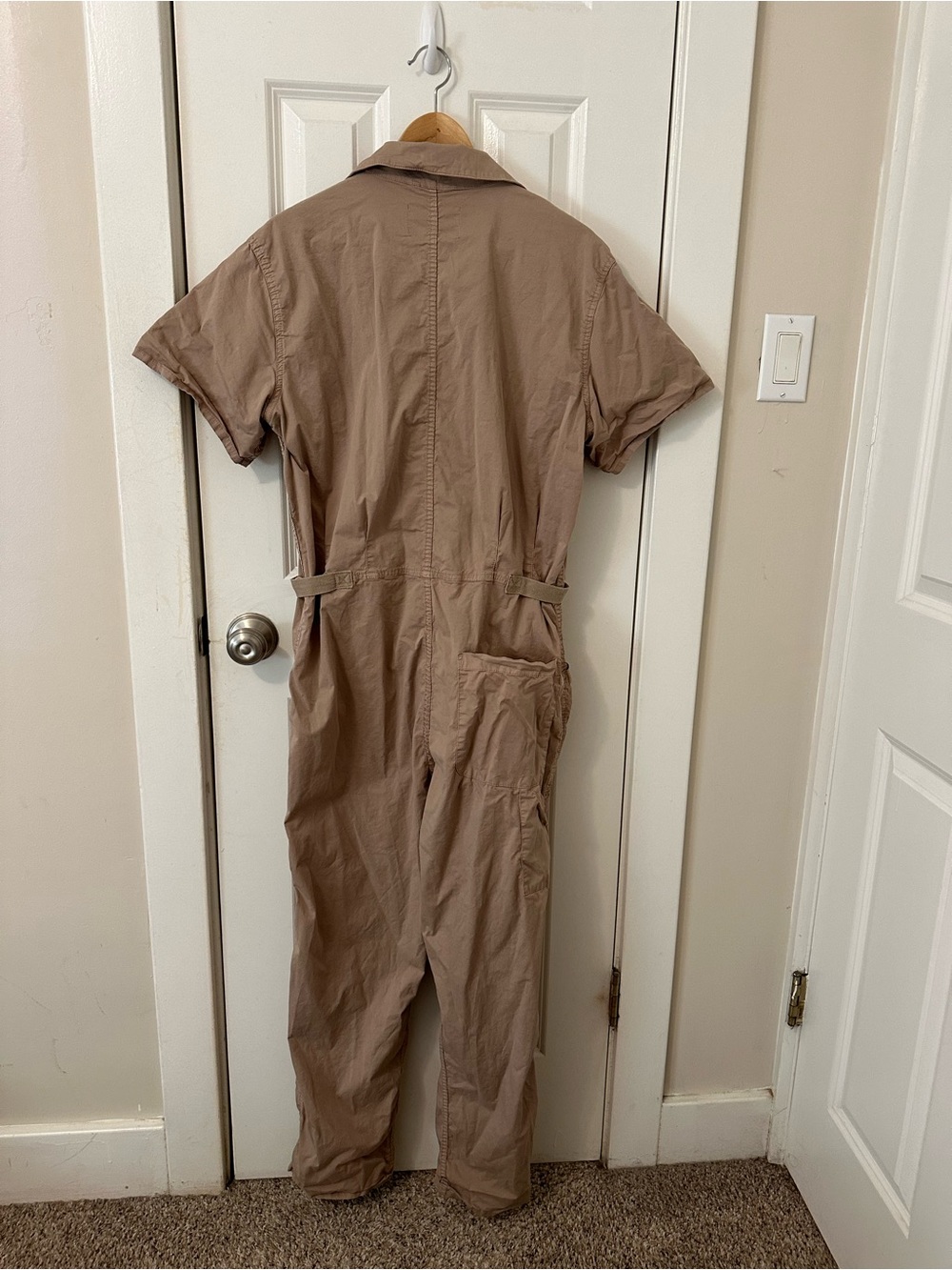 Pistola Grover short sleeved jumpsuit sesame L - Picture 5 of 7